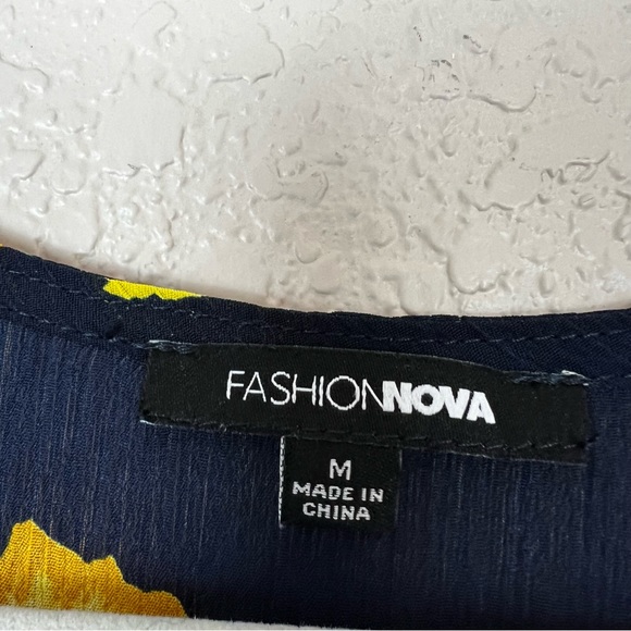 Fashion Nova M Maxi Dress Floral Wrapped Flowy - Picture 6 of 14